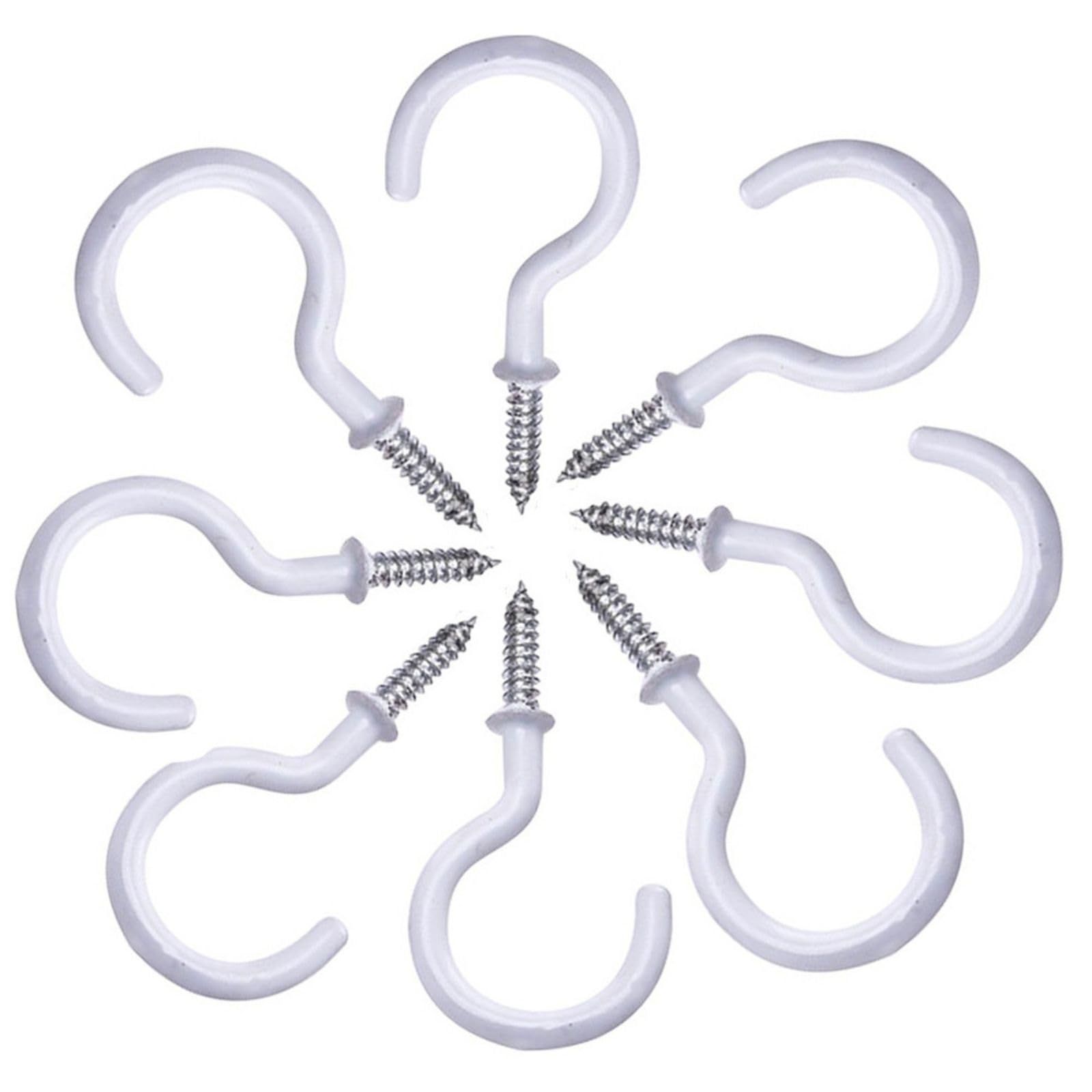 ノーブランド品 Life 2キクねじフックウォールフックスクリューフック天井吊り下げ金具壁フックシーリングフック小物壁掛け 入 RUI 455