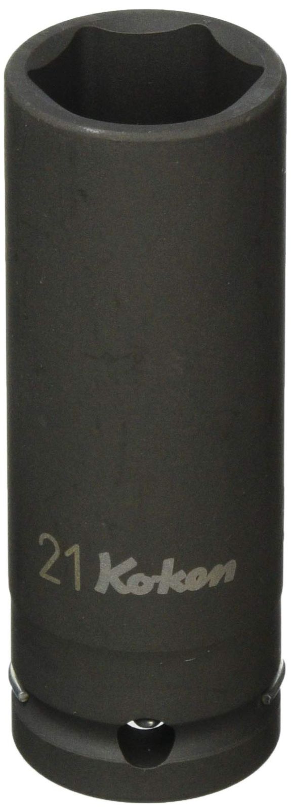 コーケン 1 2 12.7 mm SQ. インパクト6角ディープソケット 薄肉 21 14301 M-21