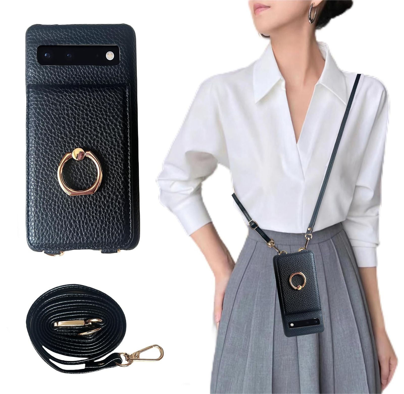 グーグルピクセル8 a 用 ケース ショルダー for pixel 8 ピクセル8 薄型 かわいい スマホケース ストラップ 携帯 背面手帳型 斜めかけ 肩掛け 首掛け 紐付き 韓国 軽量 カード収納 ショルダーケース おしゃれ 2 way