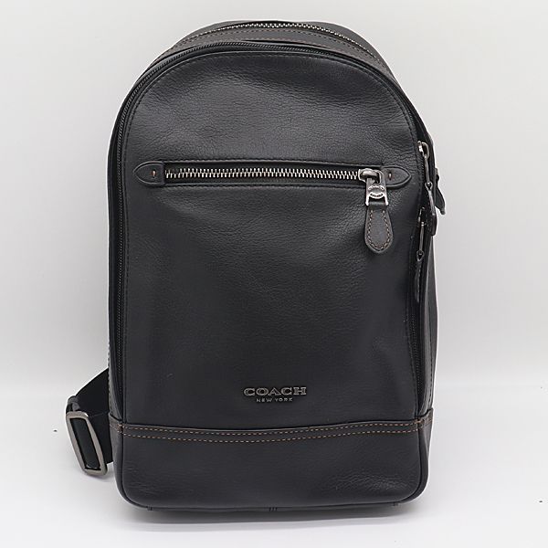 コーチ バッグ H 1980 F 37598 レザー ブラック スリングバッグ ブランド ファッション 2000000 NSK MST