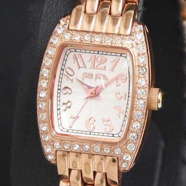 QZ 石付 フォリフォリ WF5R142BP シルバ―文字盤 レディース腕時計