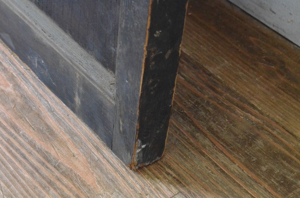  現状販売 ガラス扉 アンティーク建具 大正ロマン ハイカラ ドア 開き戸 4～7営業日前後で発送 修理加工希望の方3ヶ月程で発送 R-065070 ドア 扉 板戸 障子 住宅設備