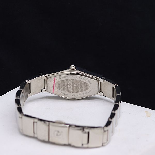 箱付 稼働 良品 ピエールカルダン PC5421 QZ ライトブルー文字盤