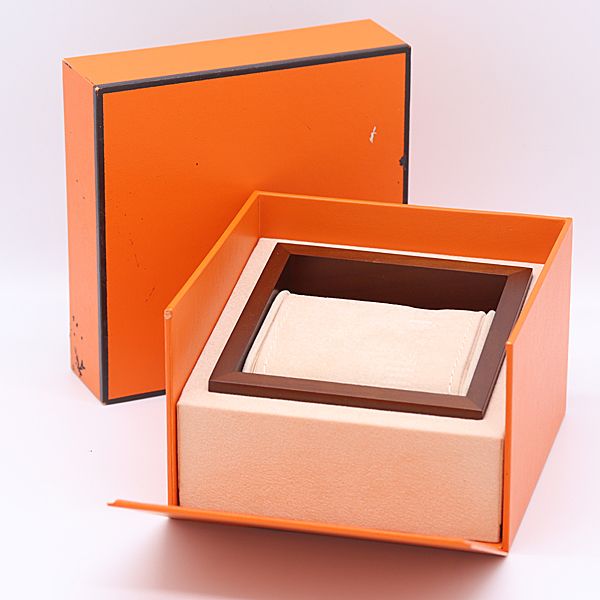 良品 エルメス 空箱 オレンジカラー 腕時計用 メンズ/レディース腕時計