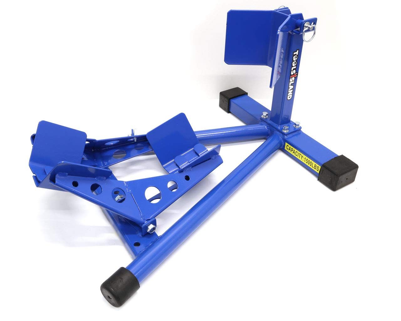 ツールズアイランド Toolsisland バイクスタンド フロントタイヤ固定用 フロントホイールクランプ 16～18インチ ブルー TD 7021