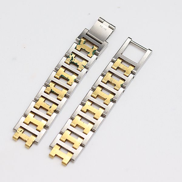 O*N様 HERMES アナログ腕時計 シルバー/ゴールド エルメス 純正ベルト ゴールド/シルバーカラー 14mm レディース腕時計