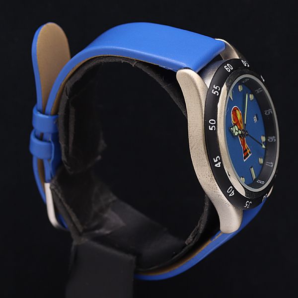 箱付 スウォッチ 2002 FIFAワールドカップ QZ ブルー文字盤 メンズ