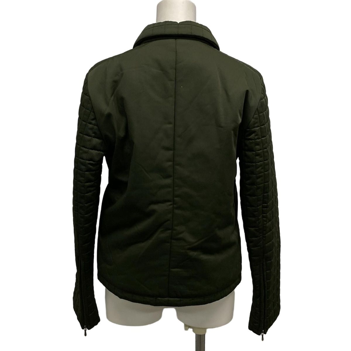 CHANEL シャネル ブルゾン サイズ38 M レディース - P 15948 カーキ 長袖 中綿 キルティング IDENTIFICATION 秋 冬 コットン