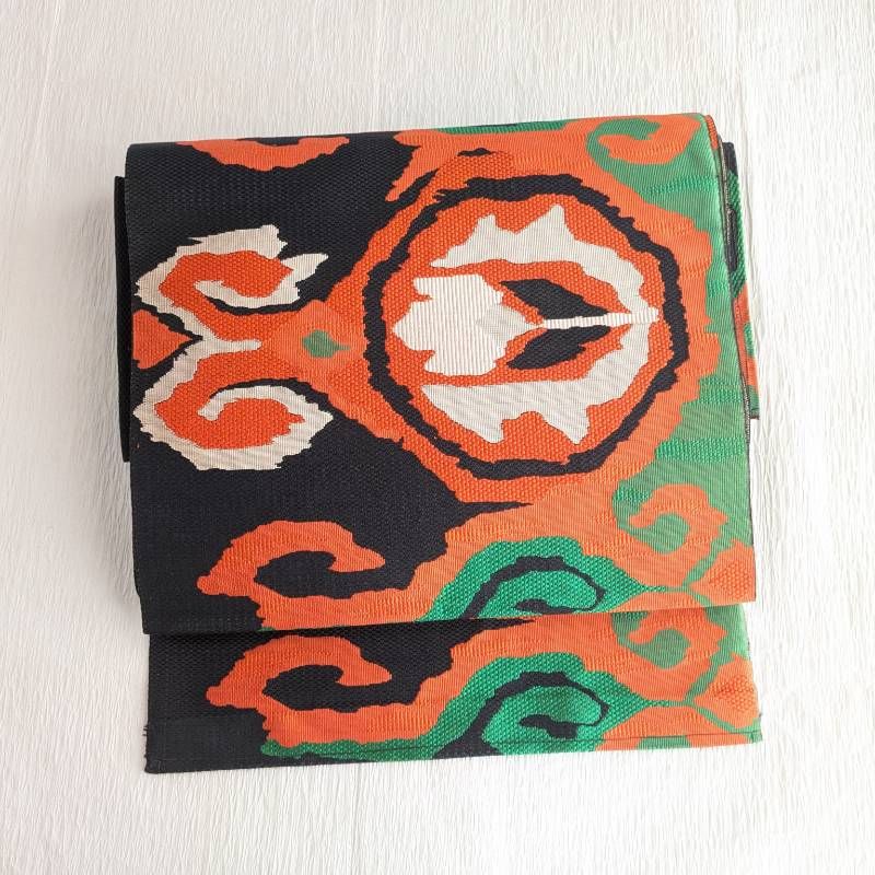 美品☆名古屋帯 個性的！ 松葉仕立て 正絹 125 - メルカリ