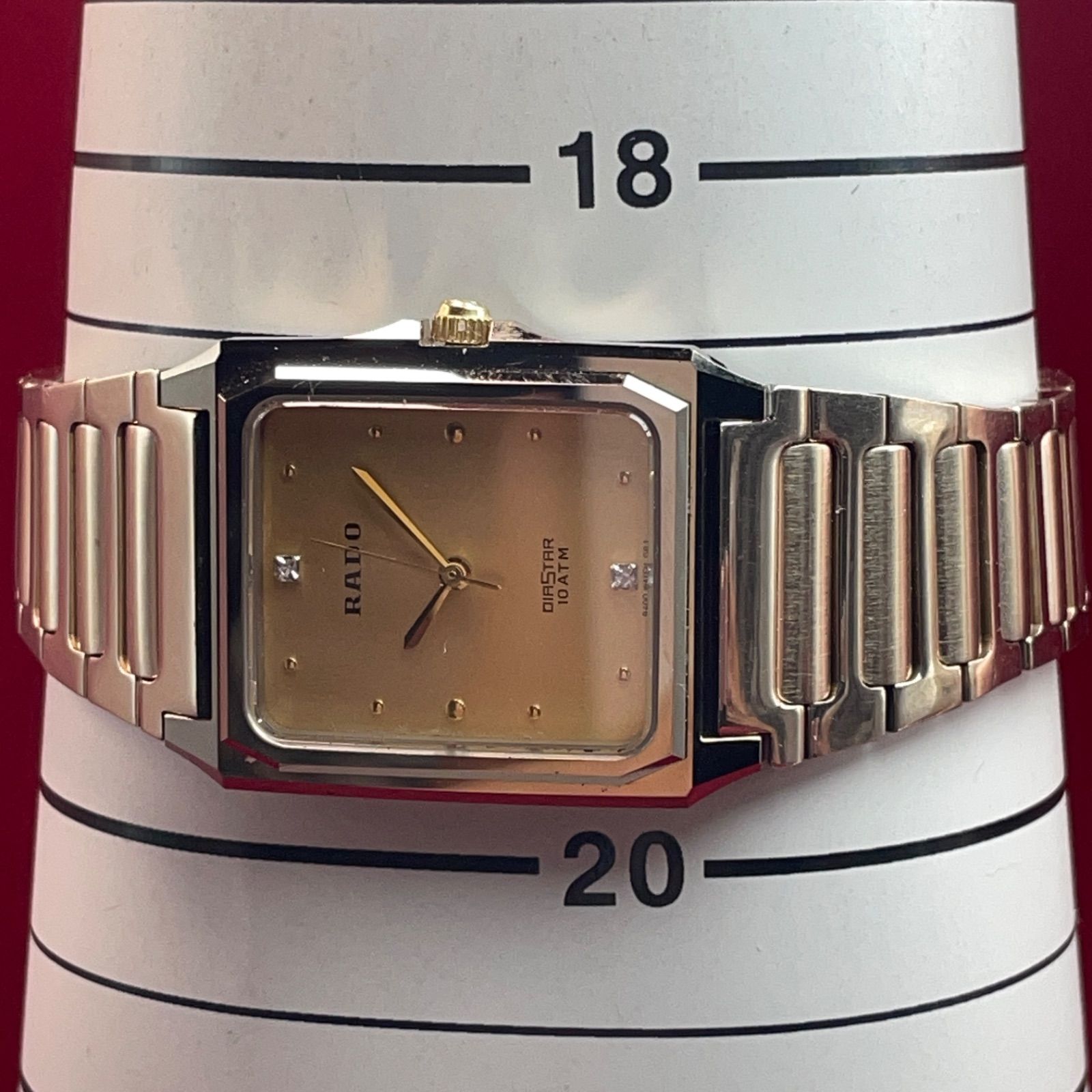90s RADO DIASTAR QZ 電池交換済 スイス製 純正ブレス竜頭