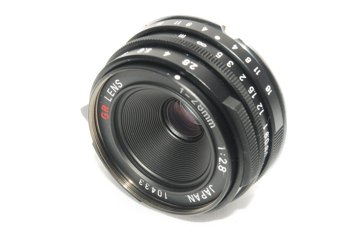 超 外観 RICOH リコー GR LENS 28 mm F 2 8 ブラック ライカ Lマウント y 1442