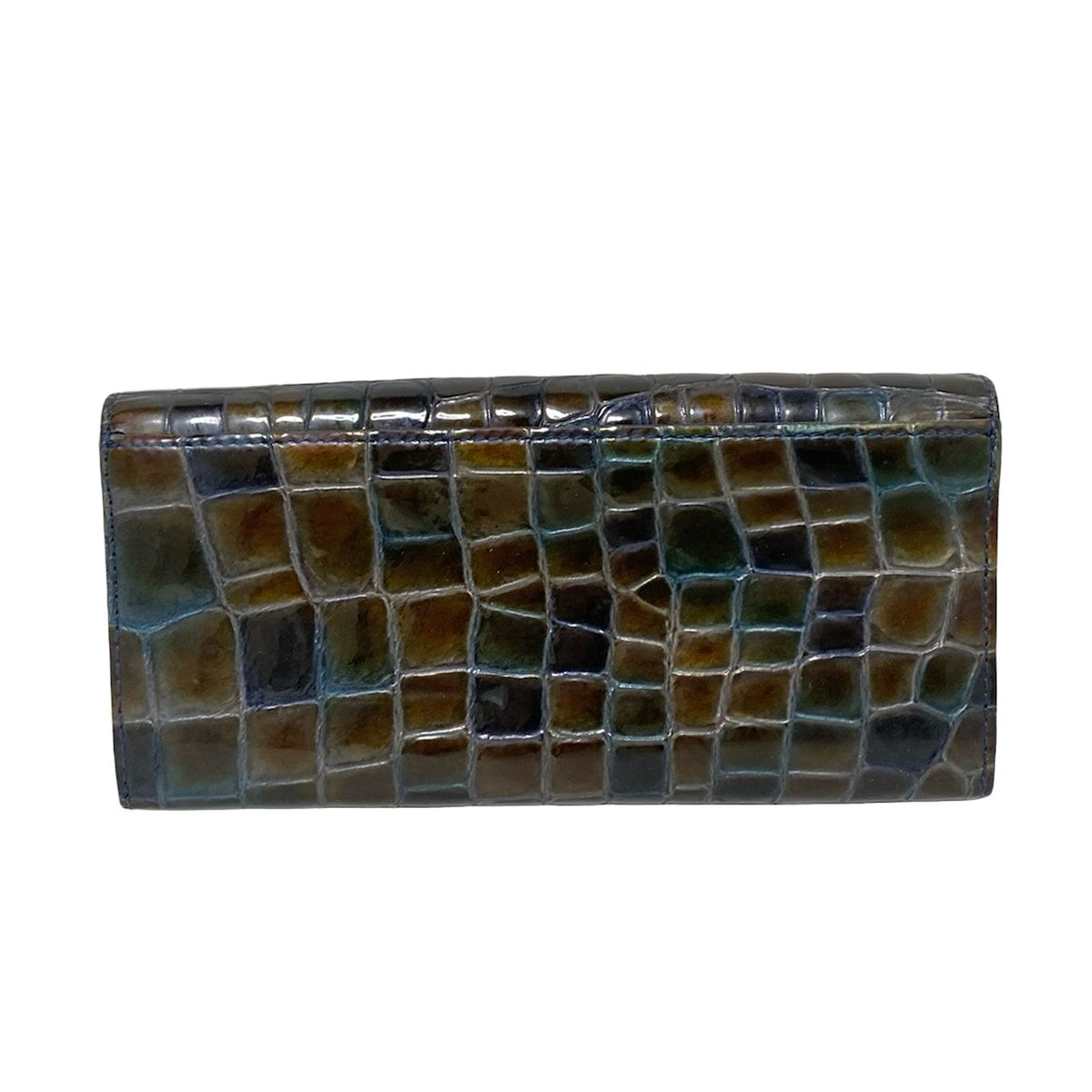 COCCO FIORE(コッコフィオーレ) 長財布 - ネイビー×ダークブラウン 型