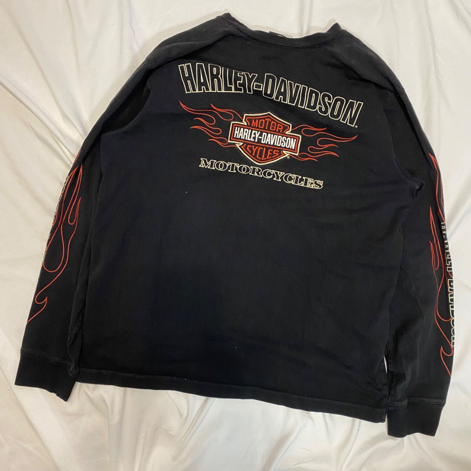 00s ハーレーダビッドソン フレイム ファイヤーパターン イーグル 長袖