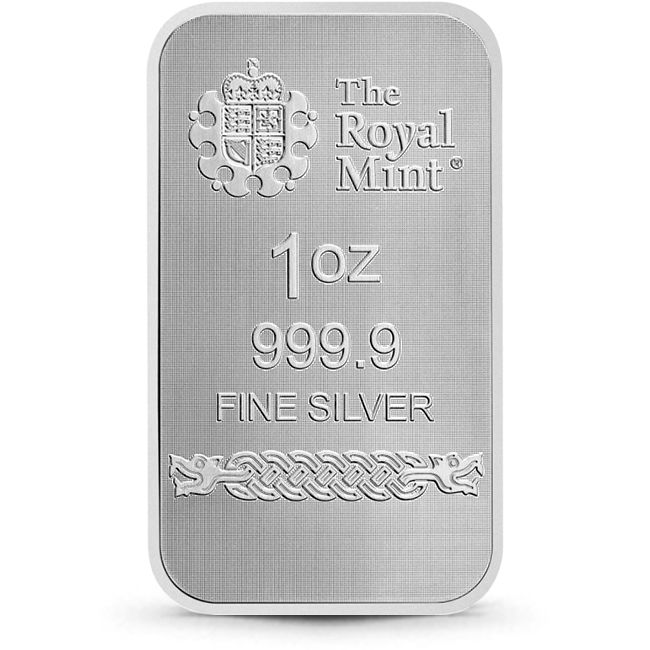 ロイヤルミント×ジャーマニアミント トール 銀コレクターバー 1オンス