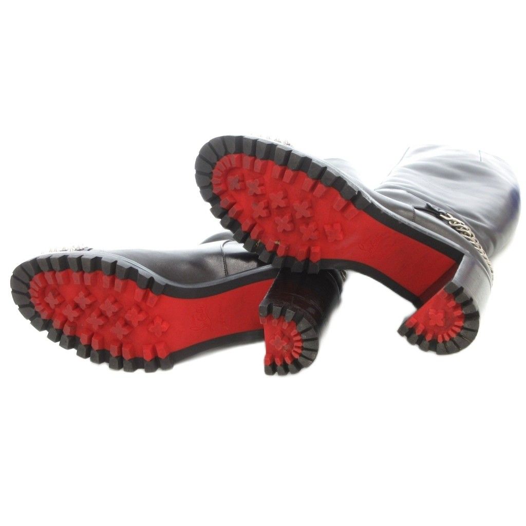 クリスチャンルブタン Christian louboutin スパイクスタッズ レザー