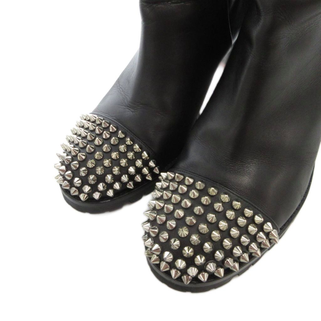 クリスチャンルブタン Christian louboutin スパイクスタッズ レザー