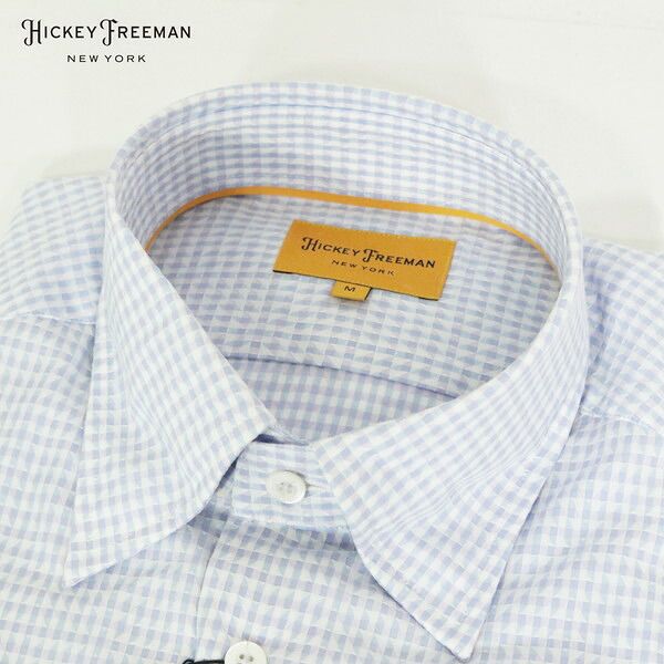 80 OFF ヒッキーフリーマン Hickey Freeman シャツ M MSH 1863 Mサイズ ラベンダー メンズ 長袖 コットン 柄もの ビジネス プライベート 729 407
