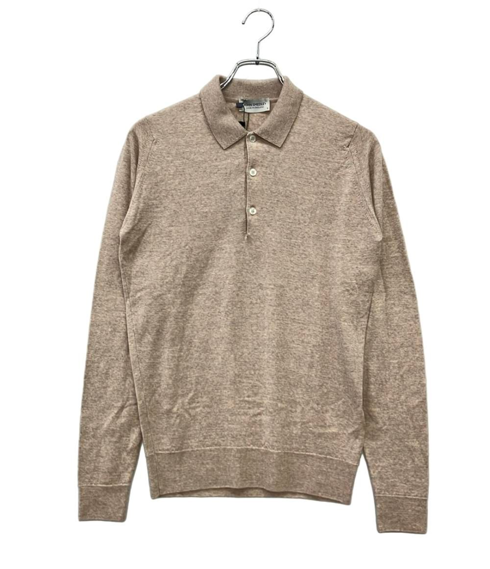 ジョンスメドレー 長袖ポロシャツ ウール タグ付き STANDARD FIT BELPER SHIRT LS メンズ SIZE S JOHN SMEDLEY