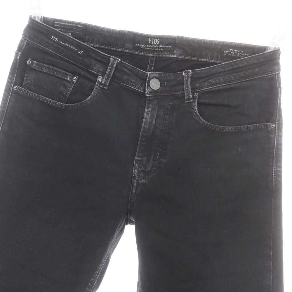PT05（ピーティーゼロチンクエ）のデニムパンツコーディネートが1位 【中古】ピーティーゼロチンクエ PT05 BLACK LABEL ストレッチコットン系 ジーンズ デニムパンツ ブラック【サイズ31】【メンズ】