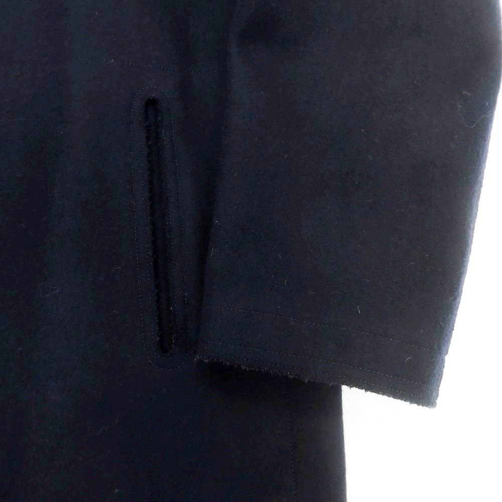 中古】ヒピハパ jipijapa ウールナイロン ステンカラーコート ネイビー