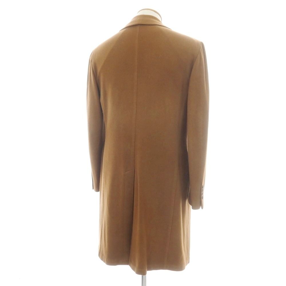 中古】ベルベスト Belvest カシミヤ ダブルブレストコート ブラウン