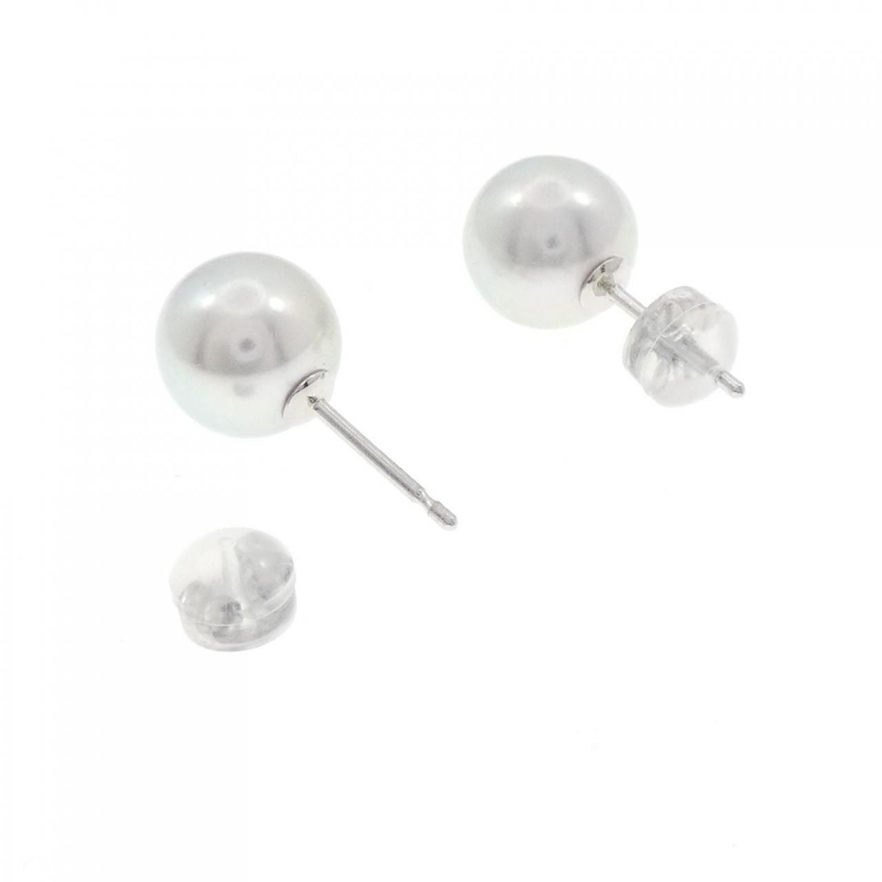 PT900 アコヤパール セール中 ピアス 9.3mm B51 PT900 希少 大粒9.3mm