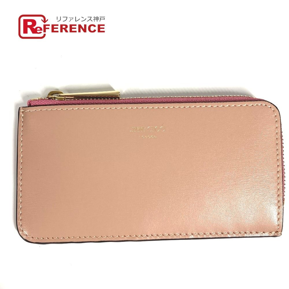 JIMMY CHOO セール中 ジミーチュウ コインケース フラグメントケース レザー ピンク系 楽天市場】ジミー