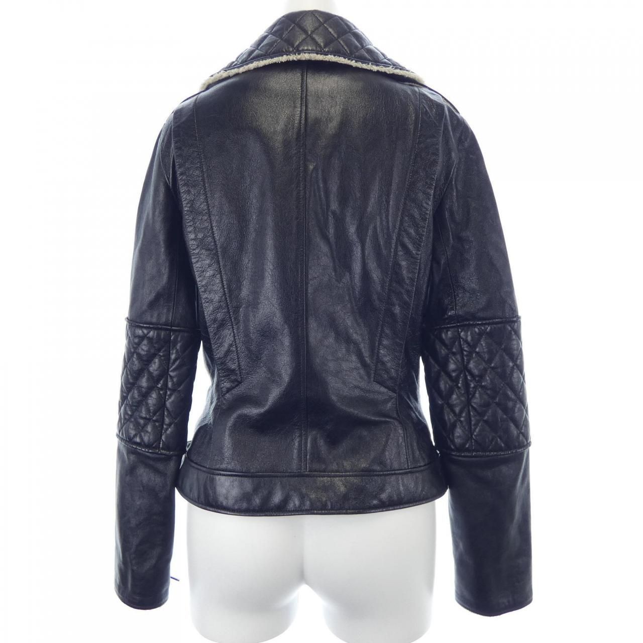 シャネル CHANEL P41842W04963 11A レザーライダースジャケット - メルカリ