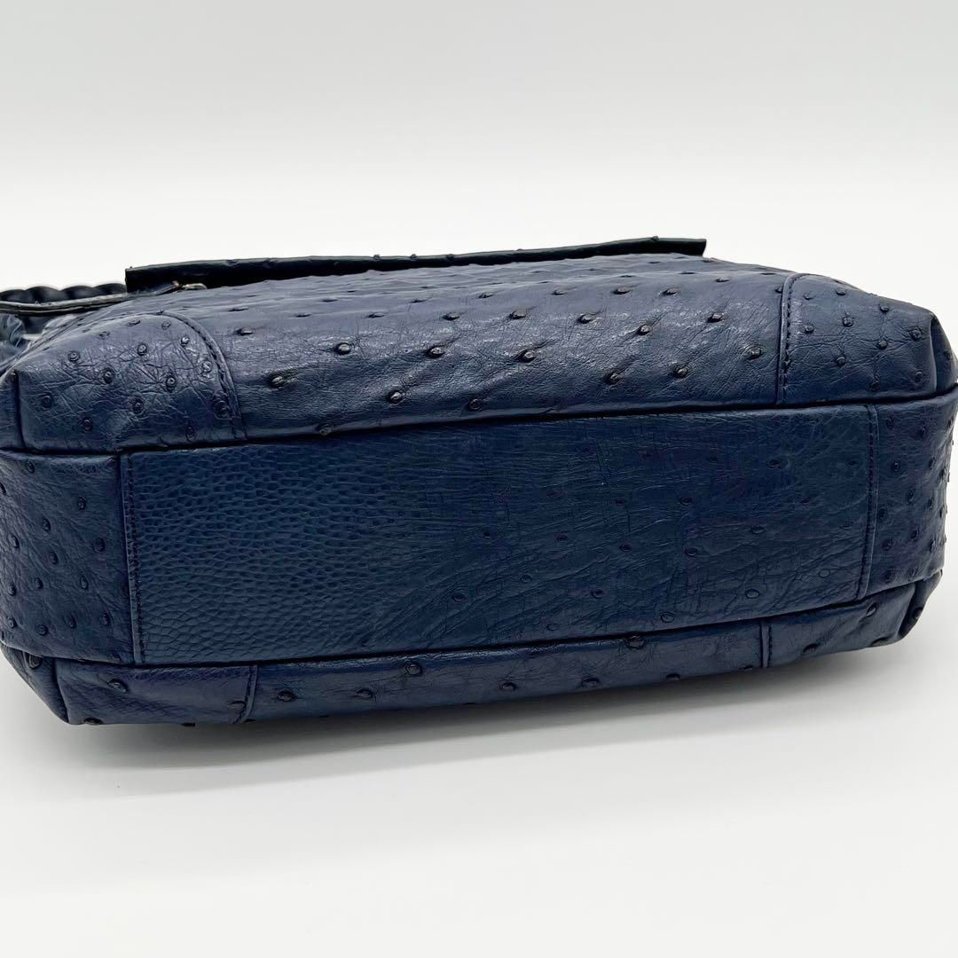TAKECHI OSTRICH LEATHER HAND BAG⁄タケチオーストリッチハンドバッグ 