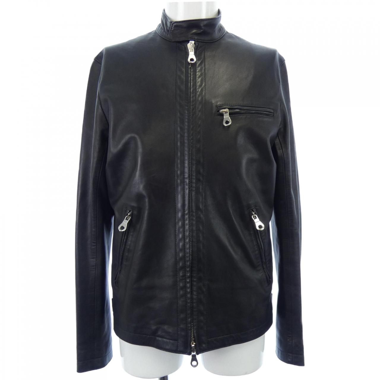 CINQUANTA H-502 チンクアンタ ゴートレザー リネン ジャケット チンクアンタ Cinquanta H-502 レザージャケット - メルカリ