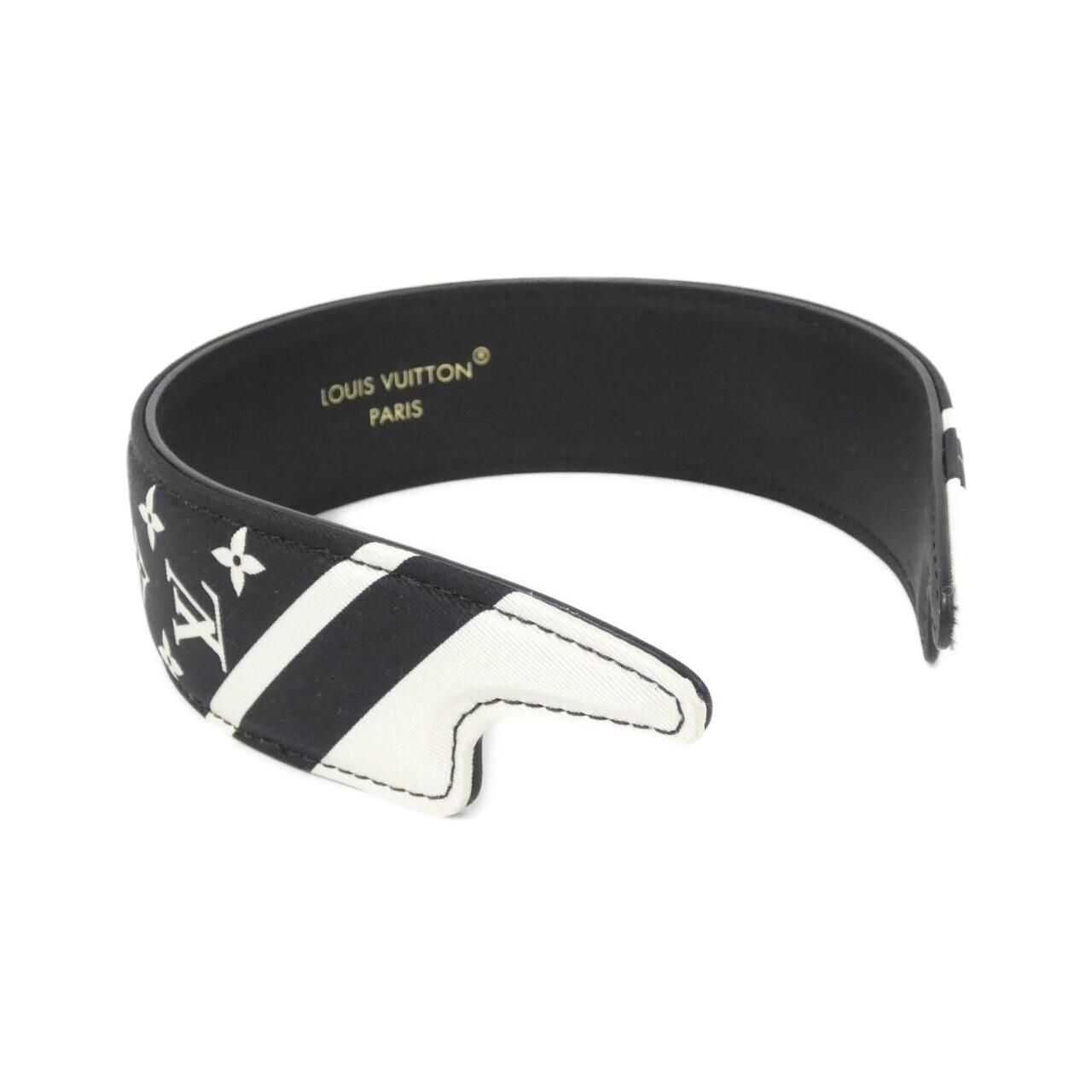 ルイヴィトン ヘッドバンド LV アウトライン シルク M97813 ヘアー