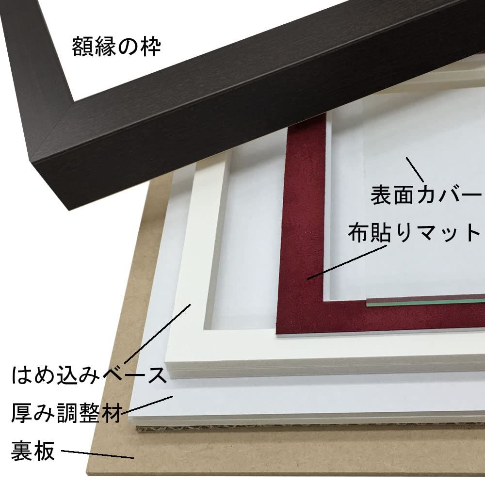 CDケース 額 5660 UVカット強化型アクリル付 室内紫外線を98 程度カット ブラック