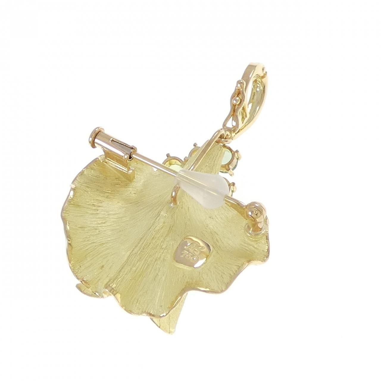 イケダケイコ ストーン ブローチ