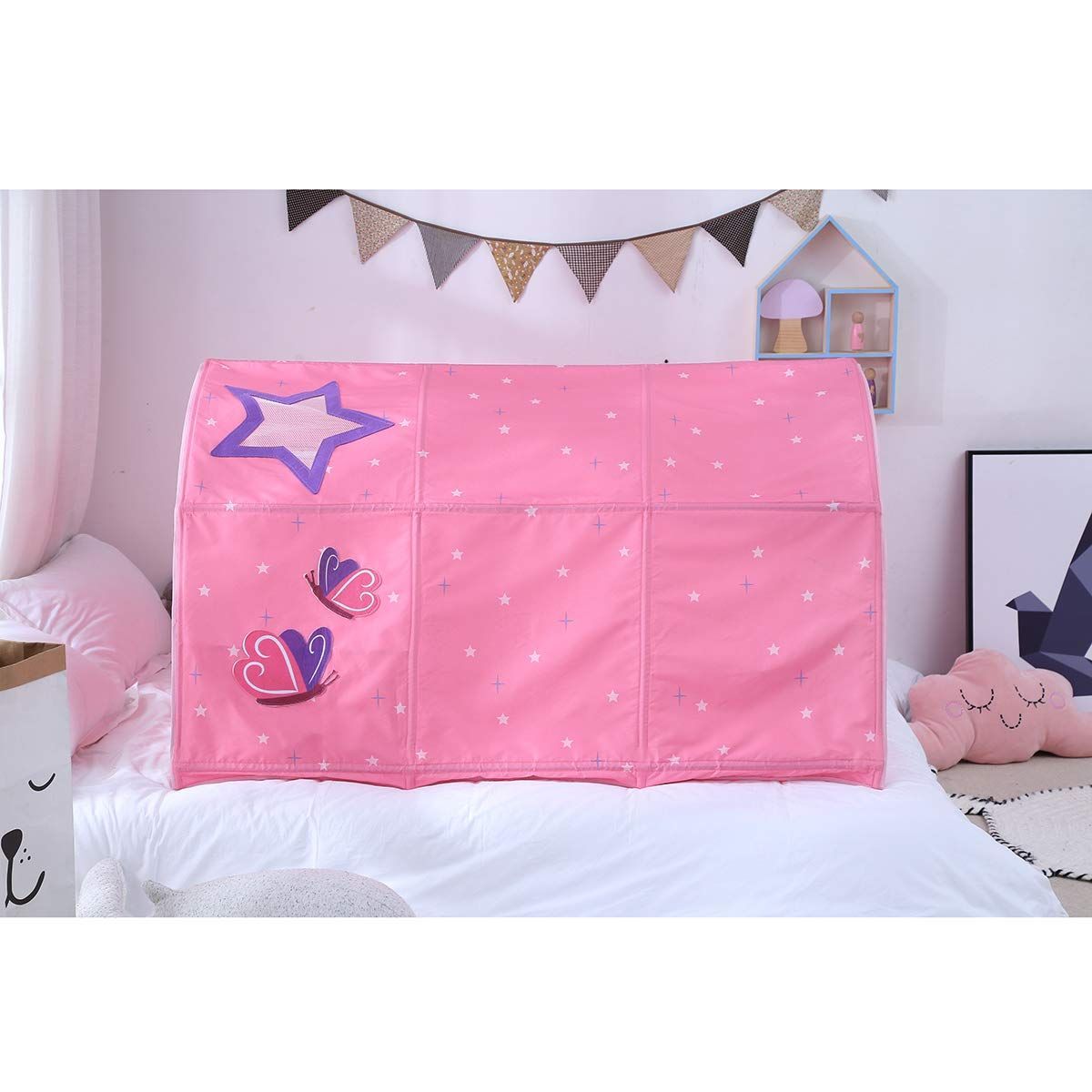 子供用テント 寝袋 収納バッグ付き プライバシースペース眠っている屋内玩具ゲームハウス 防蚊帳付き キッズプレイテント プレイハウス ベッドテント selling sport子供用