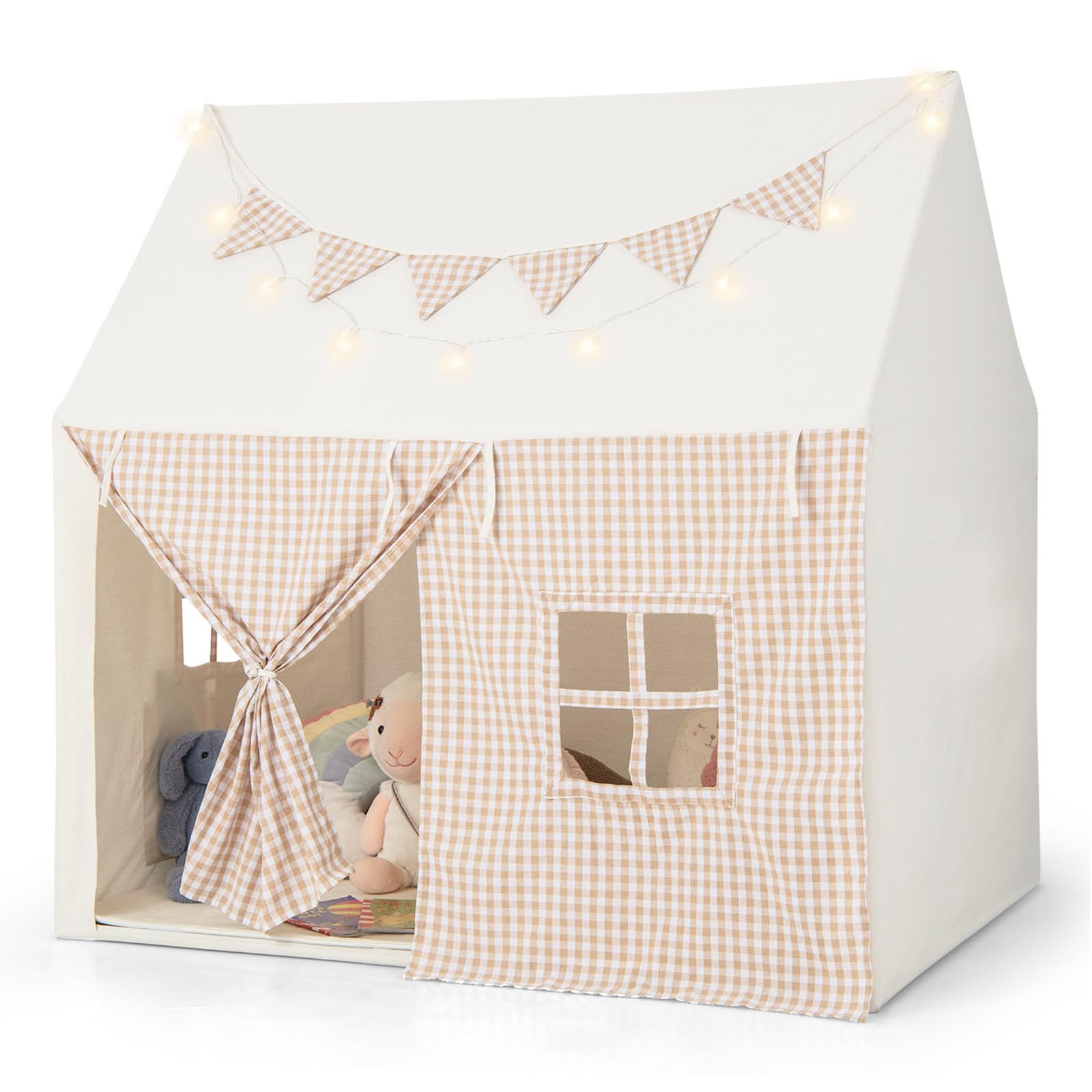 24時間以内発送 子供用 秘密基地 室内 キッズハウス 子供遊びテント マット|スターライト|三角旗付 簡単組立 女の子 男の子 キッズテント 可愛い プレイハウス プレイテント テントハウス ゲームテント 室内遊具 お プレゼント