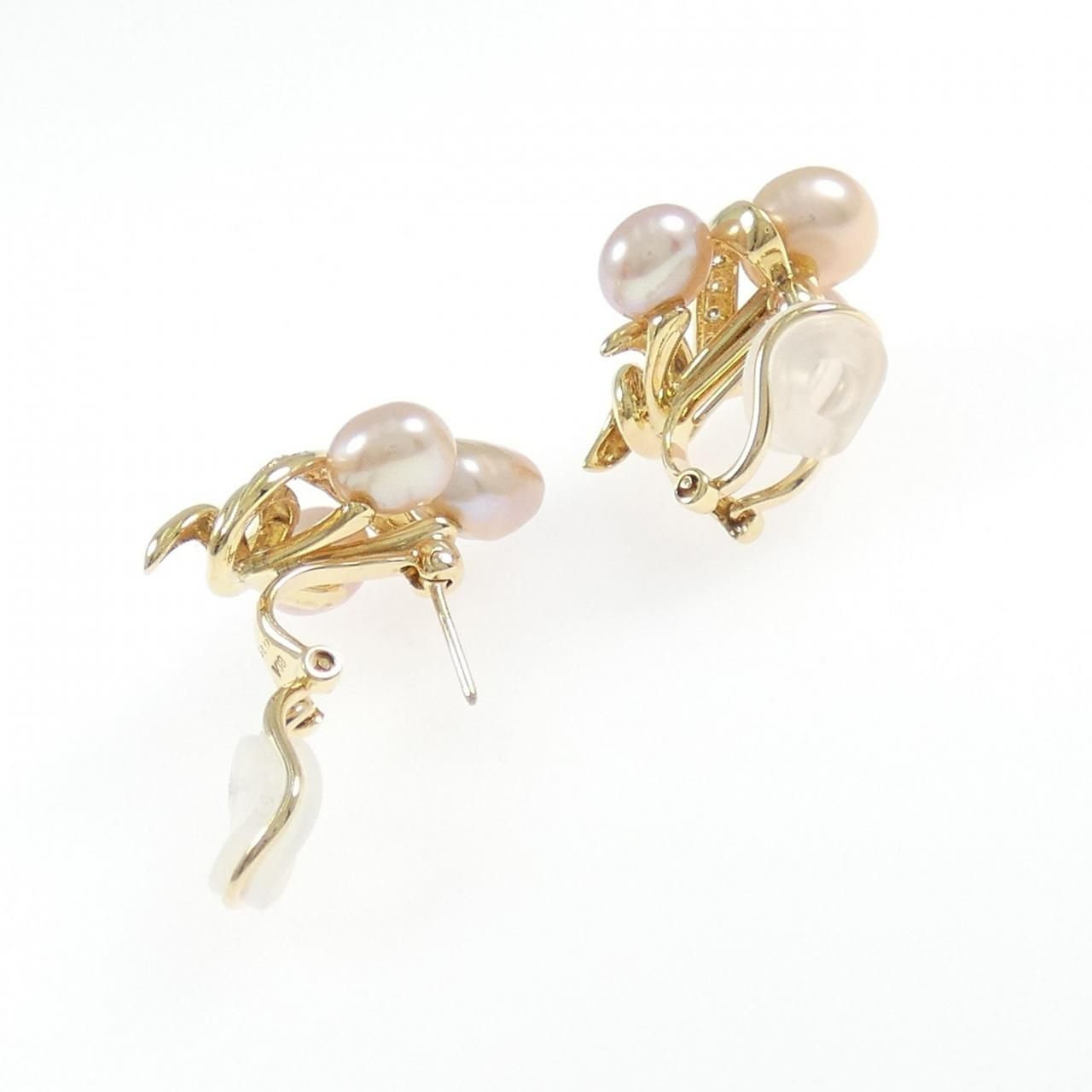 K18YG 淡水パール ピアス/イヤリング - メルカリ