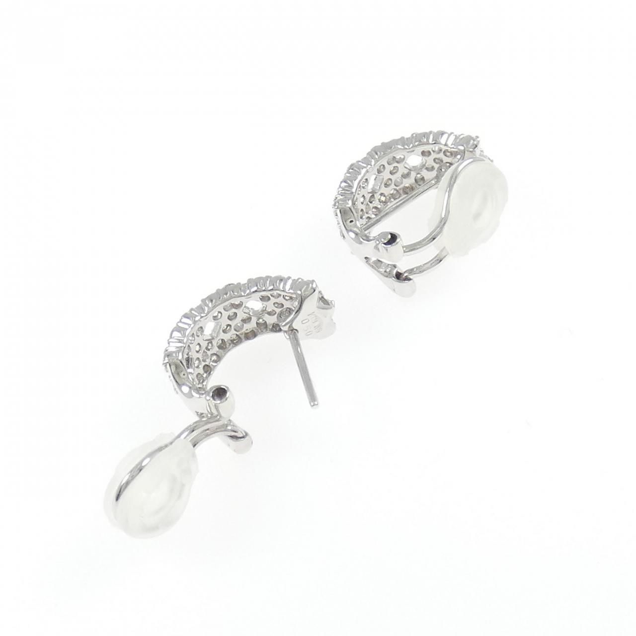 K18WG ダイヤモンド ピアス/イヤリング 1.00CT - メルカリ