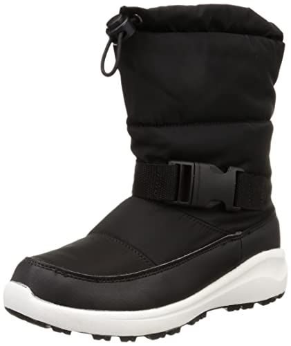 オリエンタルトラフィック スノーブーツ ベルト付き レディース 完全防水 防寒 撥水 暖かい 軽い 雪 雨 レイン ボア ウール 軽量 ブーツ 大きいサイズ 小さいサイズ 調節 OT 3402 ブラック 24.0 24.5 cm