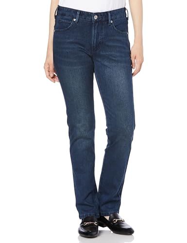 エドウィン カジュアルパンツ MID BODY FIRE SLIM STRAIGHT レディース ダークブルー