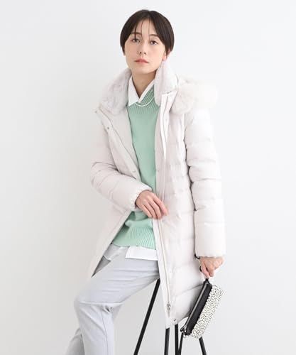 インディヴィ ダウンジャケット|コート 名品|撥水|抗菌防臭 ロング リサイクルダウンコート レディース キャメルブラウン 641 05 XXS