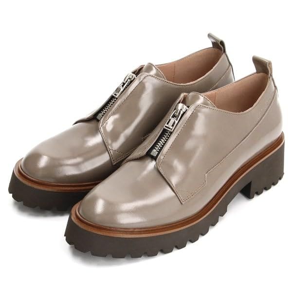 ランバン オン ブルー 厚底センタージップアップシューズ OKガラス 22.5