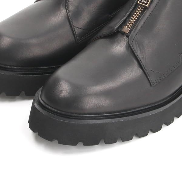 ランバン オン ブルー 厚底センタージップアップシューズ OKガラス 22 5