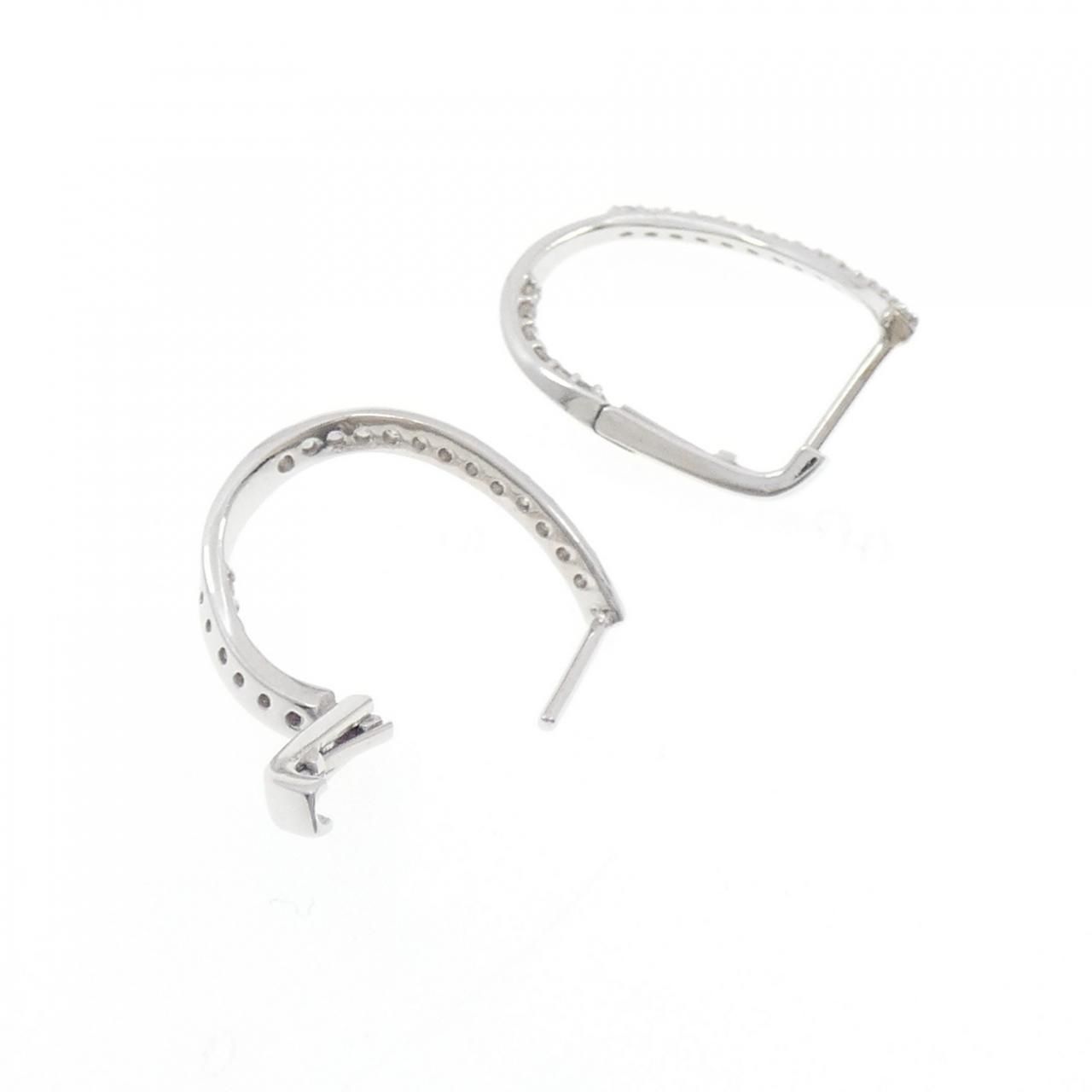 K18WG ダイヤモンド ピアス 0.26CT - メルカリ