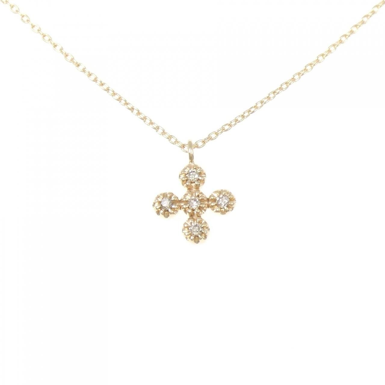 ココシュニック クロス ダイヤモンド ネックレス