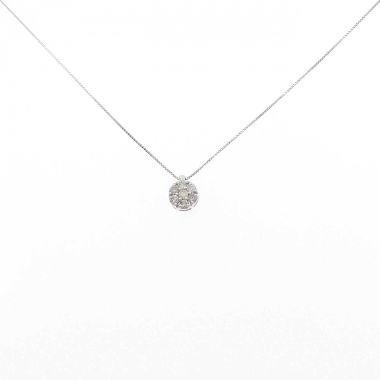 K14WG/K10WG ダイヤモンド ネックレス 0.20CT 【公式通販】