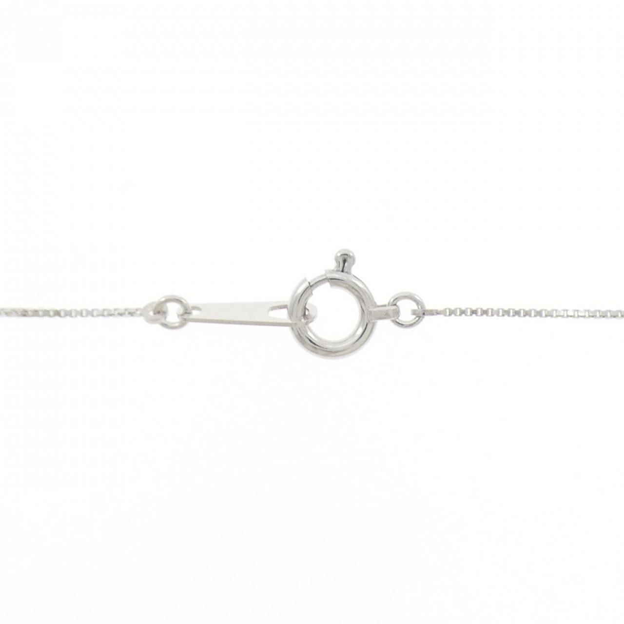 K14WG/K10WG フラワー ダイヤモンド ネックレス 0.50CT - メルカリ