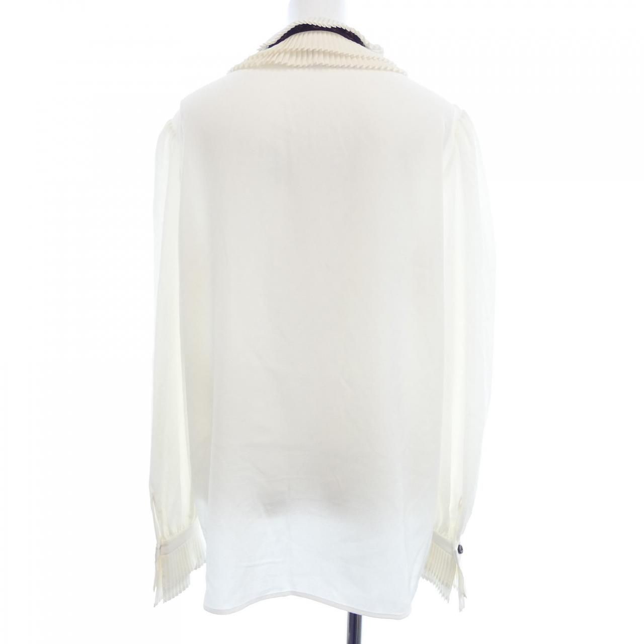 ルイヴィトン LOUIS VUITTON プリーツ ブラウス シャツ