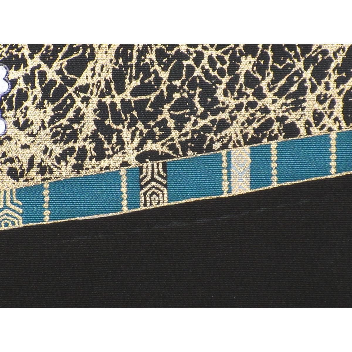 留袖 友禅金彩加工 刺繍入りボカシ染 丸に菊菱 - メルカリ