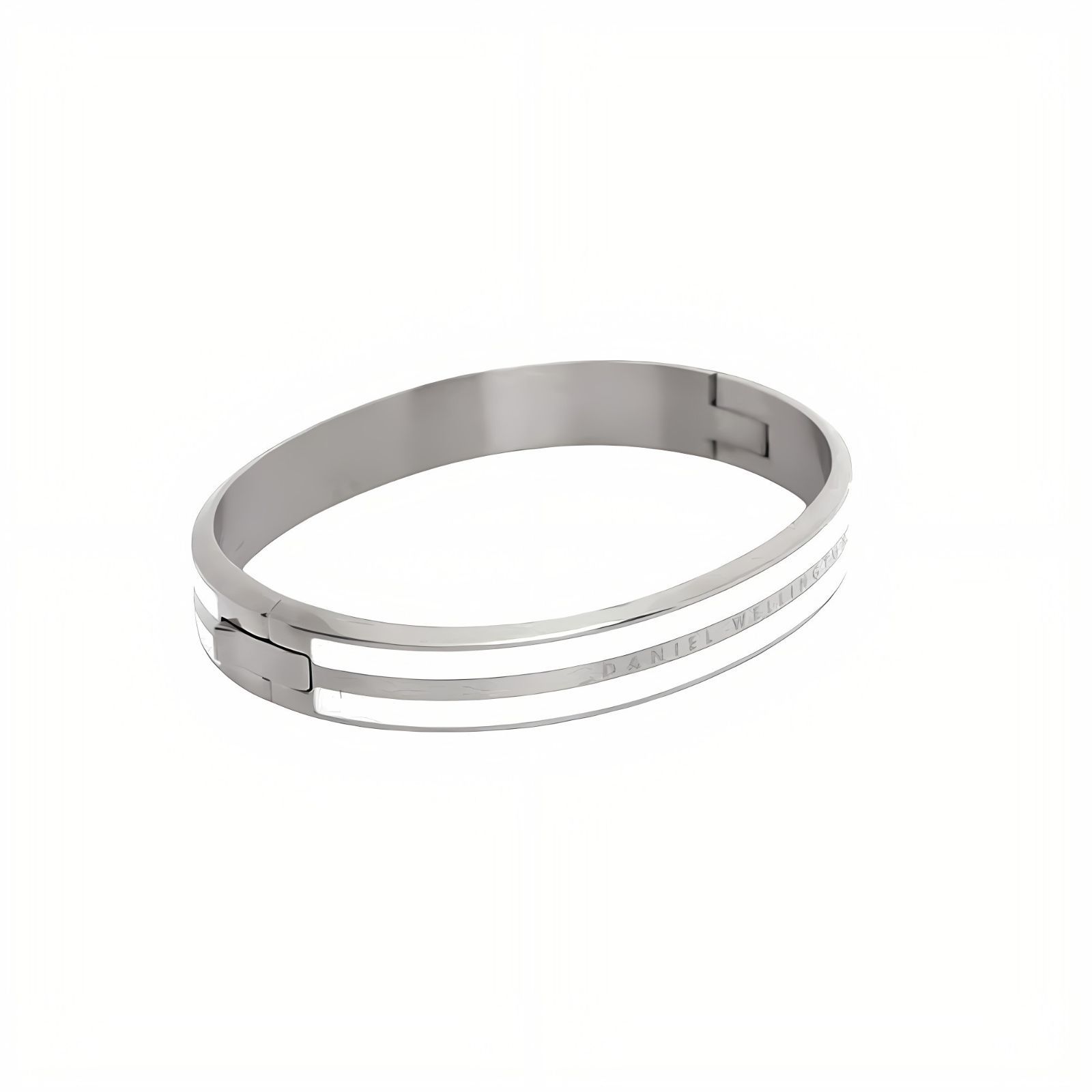 ギフト対応可 ダニエルウェリントン DANIEL WELLINGTON バングル Emalie Infinite Silver Satin White ホワイト シルバー 感 上品 ブランド おしゃれ プレゼント ギフト