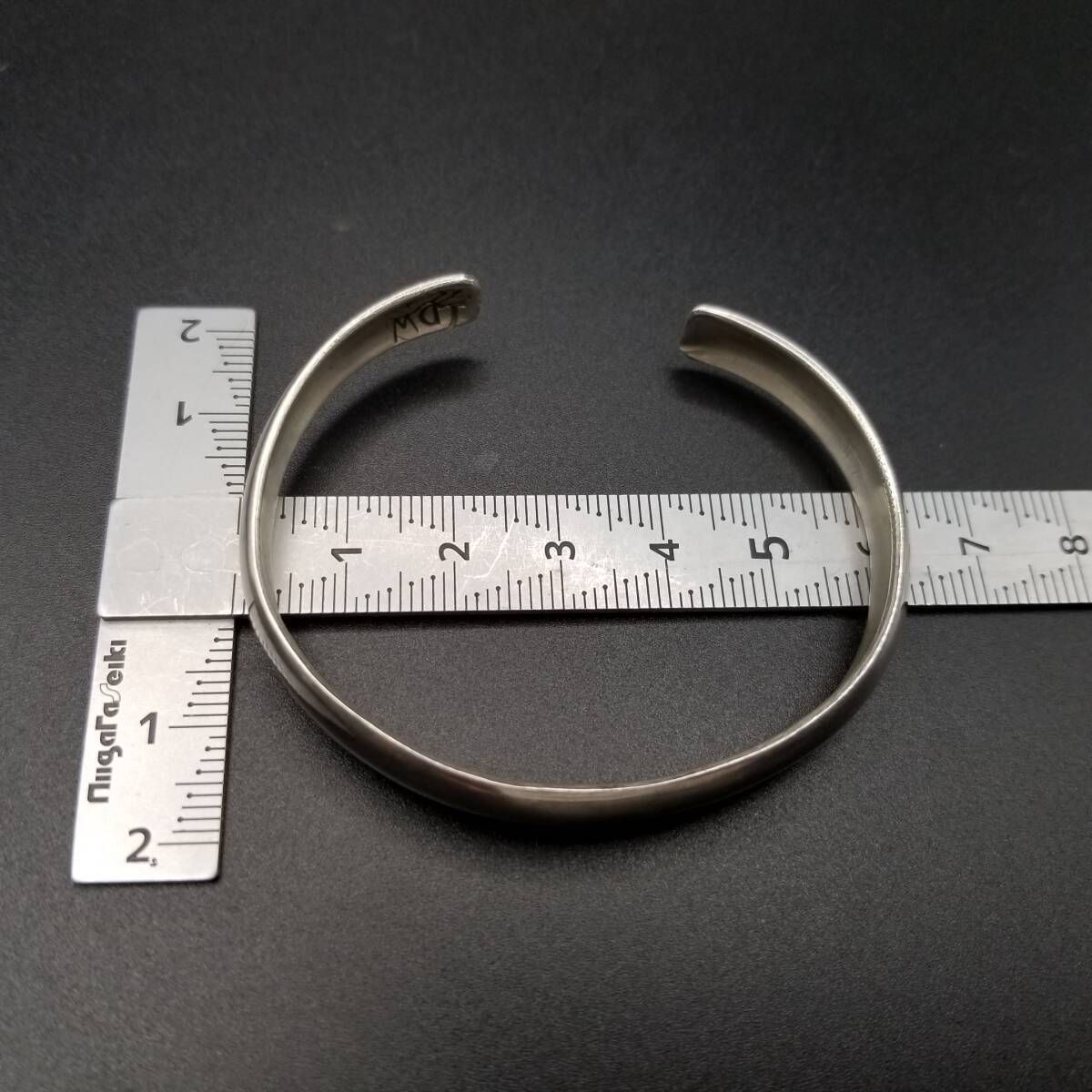 シンプル スタイリッシュ 925 シルバー ヴィンテージ カフブレスレット